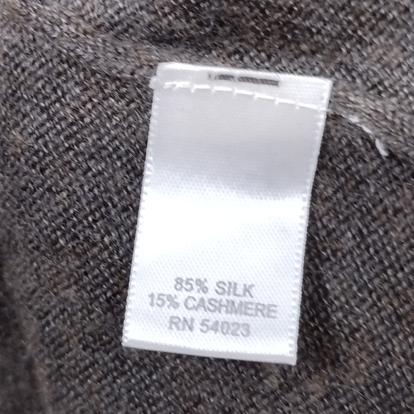 Banana Republic Silk Cashmere Sweater Mens L Brown Office Career Retro Y2K - Picture 9 of 9